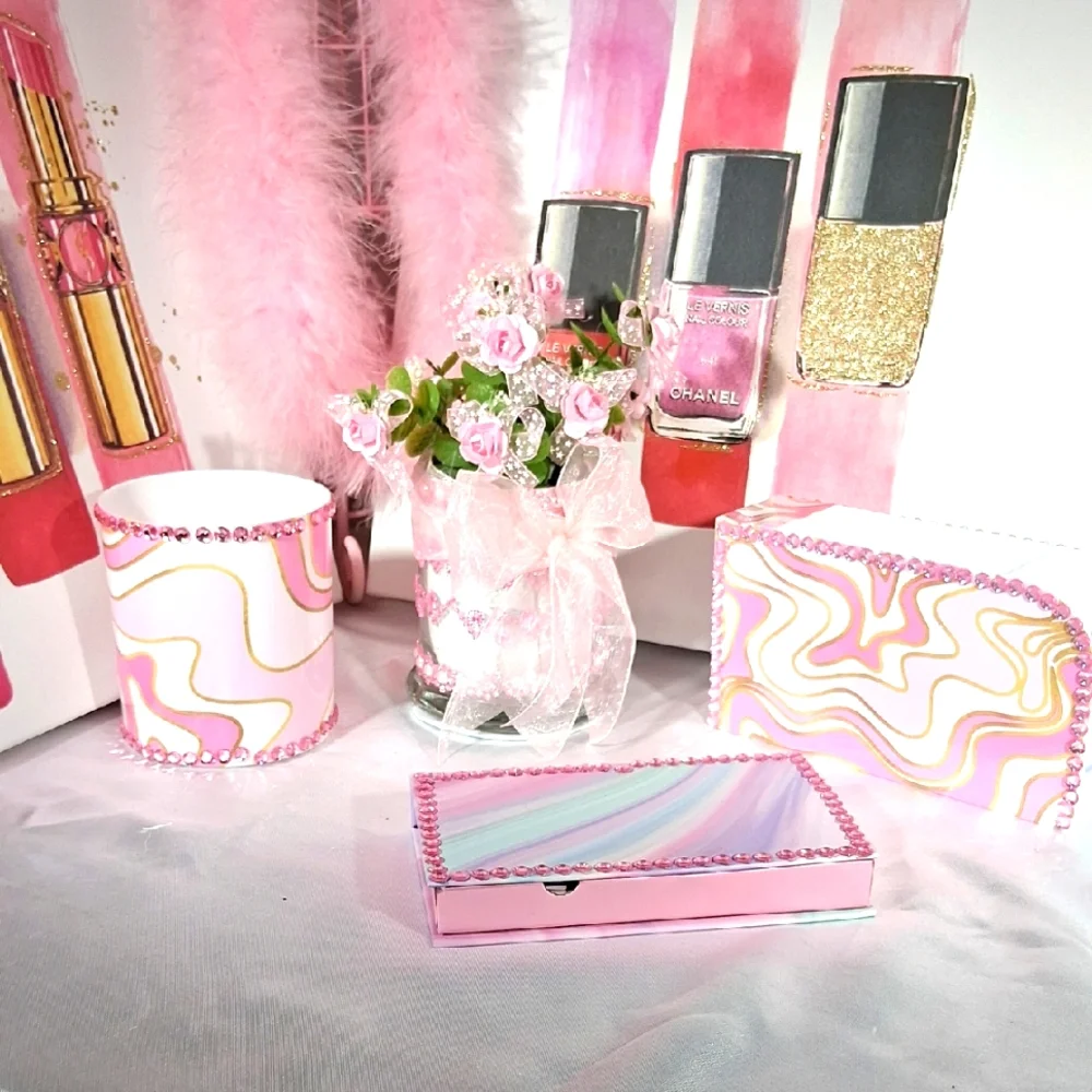 FOR DESK WHIT MINI BOUQUET SET  4 New 2049